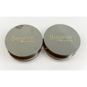 Believe Beauty Matte Blur Loose Powder Medium/Deep 0.14 oz (4g) Set of 2 NEW